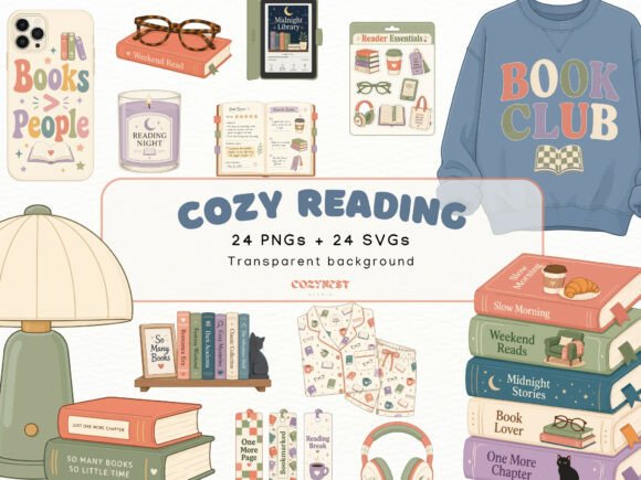 Download Cozy Reader Lifestyle Clipart Book Lover - Lifestyle clipart Collection