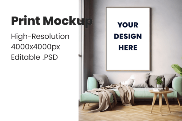 Download Big Canvas | Print Mockup | Art Print - Premium Resources