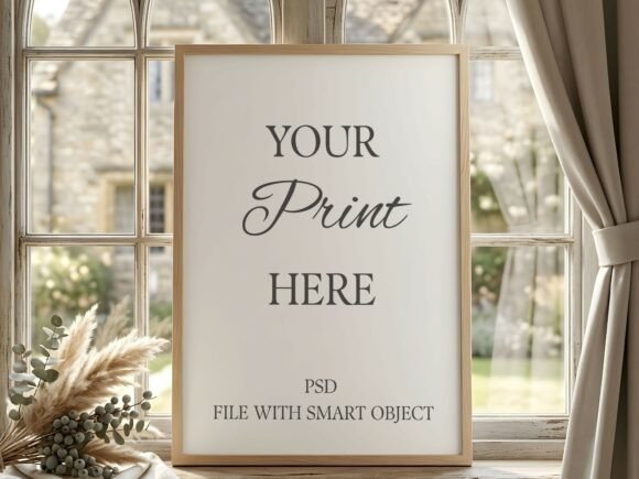Download Vertical Wood Frame Mockup Cozy Window - Wood frame mockup Collection