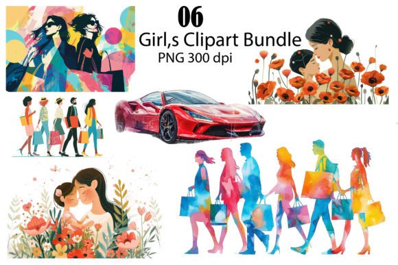 Download Dynamic Women's Lifestyle Clipart Bundle - Lifestyle clipart Collection